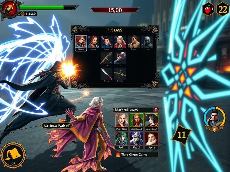 Warlock Legendary gameplay screenshot showing magical combat